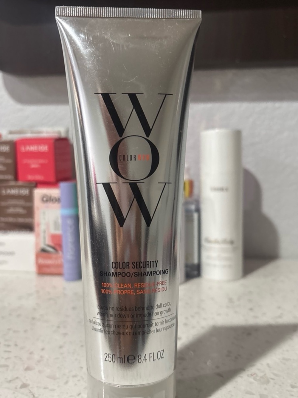 Wella Color Wow Color Security Shampoo - Silver Bottle